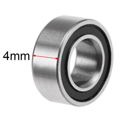 40PCS MR105-2RS 5X10X4mm  Bearing Steel Double-Shielded Miniature  Bearings,Black 1