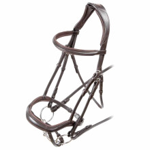 (Full, Havana) Velociti Ergonomic Leather Horse Bridle