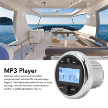 Du 12V Waterproof Mp3 Player Anti Interference Digital Stereo Fm Am Audio Radio for Marine Boat Yacht Rv