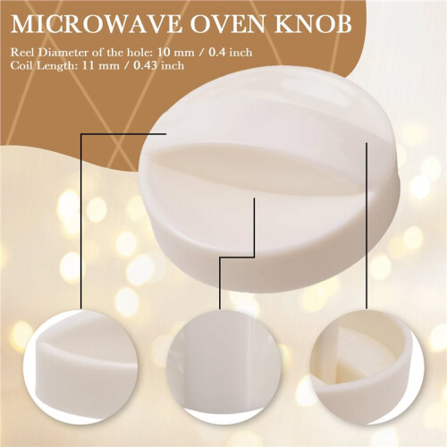 Microwave oven 11 mm long plastic spool rotary knob timer 1