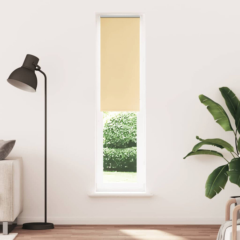 Vidaxl Roller Blind Blackout Beige 45X230 Cm Fabric Width 40.7 Cm Polyester