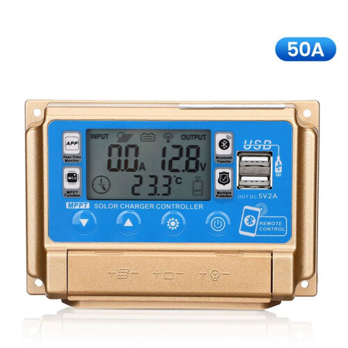 Solar Controller Adaptive MPPT Solar Controller with  12V/24V Solar Charge Controller-50A 1