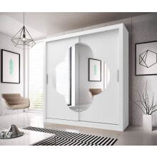 (203CM,White) FH Vienna Sliding Door Wardrobe