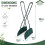 90cm Leaf Grabber Rake Metal Plastic Garden Tool 2