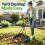 90cm Leaf Grabber Rake Metal Plastic Garden Tool 4