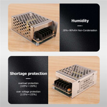 AC 100V ~ 240V a 12V 3A 36W Transformador de Voltaje Interruptor LED Tira Fuente de Alimentacion
