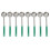 8Pcs Portion Control Serving Spoons Portion Scoops Cups Solid and Slotted Stainless Steel Ladle Spoon for Food,4 Oz 1