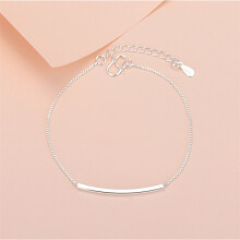 (Square tube bracelet (silver)) Silver Beaded Charm Bracelet, Star Dolphin Square Hollow Ball Thin Chain