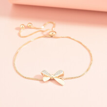 (Belted necklace (golden color)) Silver Beaded Charm Bracelet, Star Dolphin Square Hollow Ball Thin Chain