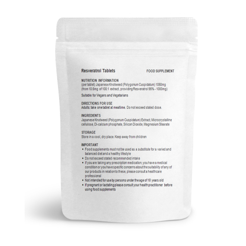 High Potency Resveratrol 1000mg Extract (30 Tablets) UK Made (V) 2