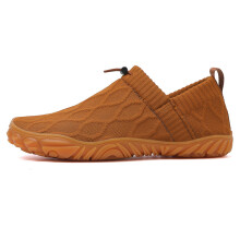 (Camel, 46) Mens German Trainer Sneakers Fly Knit Breathable Lightweight Casual Sports Shoes