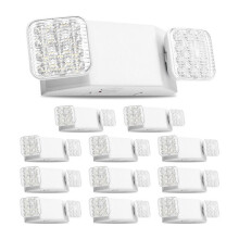 Lámpara de Emergencia LED-Duoku- Paquete de 12-Iluminación de Seguridad-con Batería Integrada -para Salidas de Emergencia, Empresas