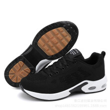 (1722 black anti-slip patch, 40) New Men Women Tight Mesh Flyknit Sneakers All Match Comfort Casual Sports Walking Shoes