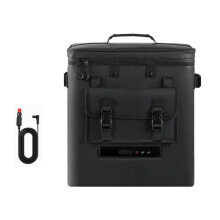 Glacière Électrique Portable 12/24 V CC 13 L-Duoku-Réfrigérateur Compact pour Voiture, Idéal pour Camping, Voyages, Plage, Pêche