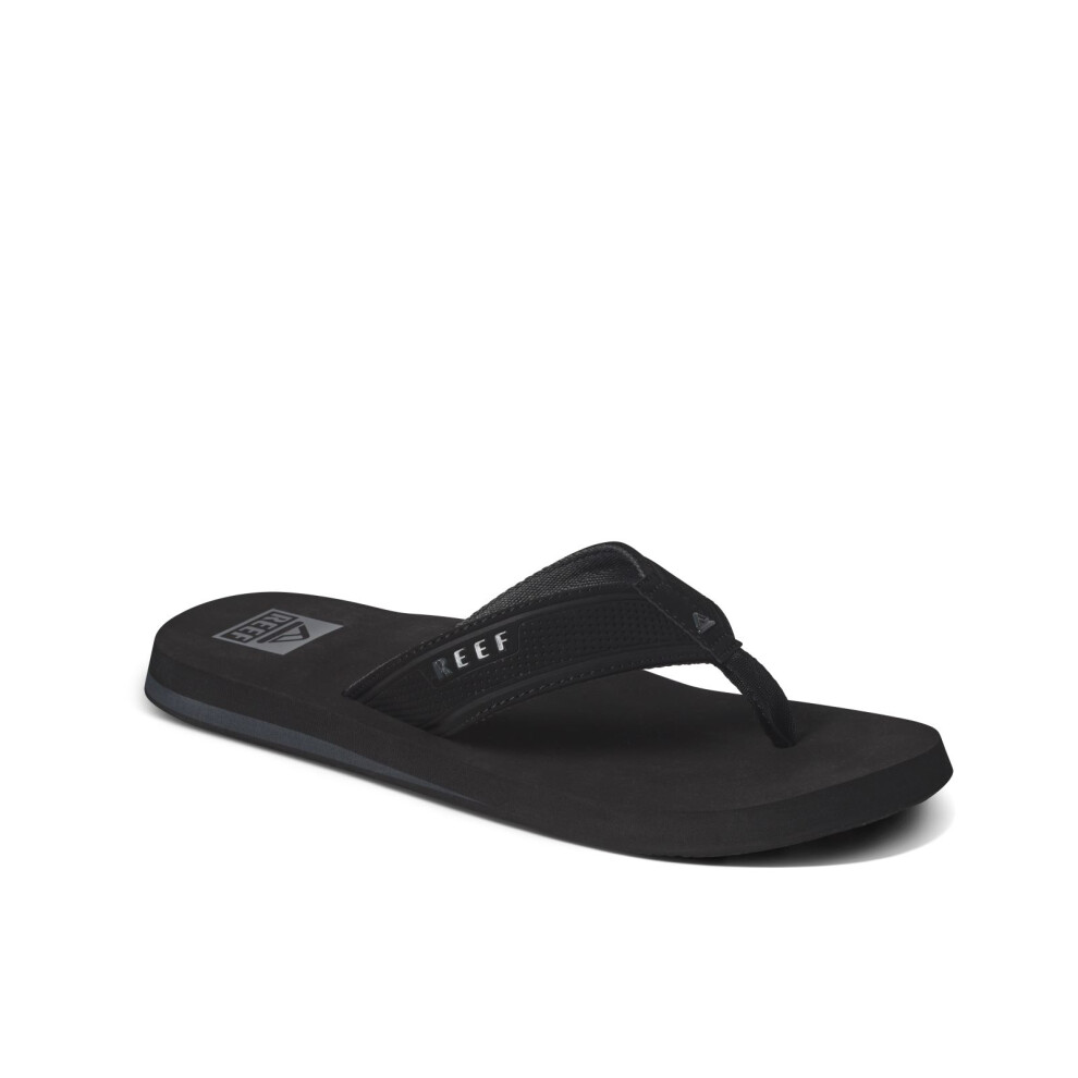 Reef (12 Uk, Black) Mens The Layback Summer Beach Pool Sandals Thongs Flip Flops