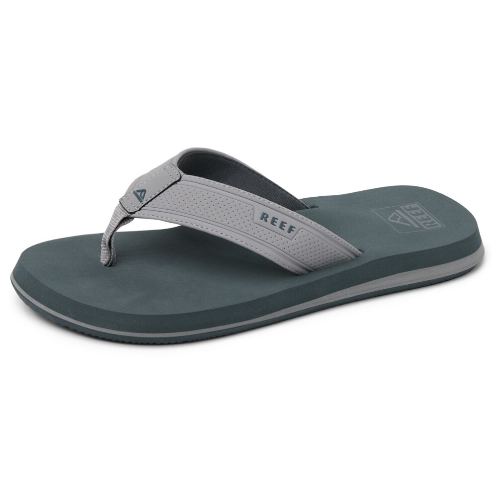 Reef (10 Uk, Grey) Mens The Layback Summer Beach Pool Sandals Thongs Flip Flops