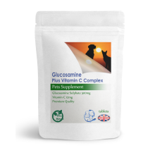 60 Tablets x Glucosamine 500mg & Vitamin C, Pets Mobility Support UK