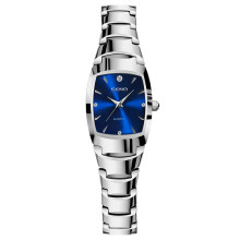 (Silver blue surface-women's model) Premium Women Imitation Automatic Watch, Diamond Inlaid Waterproof Fashion Wrist Watch for Teen Girls Students