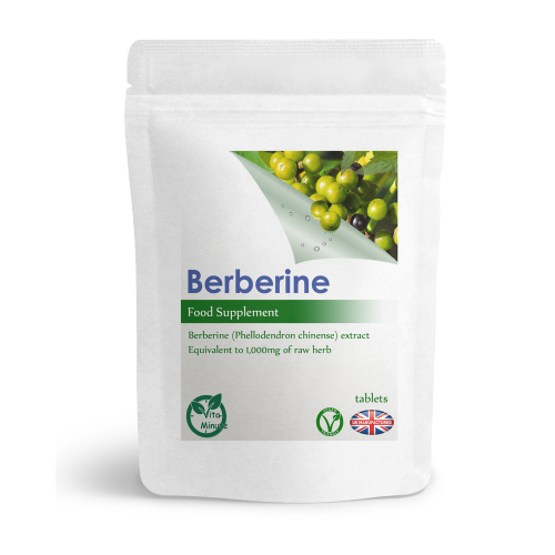 30 Tablets - Berberine Extract 1000mg, Cholesterol, Blood Sugar, Heart 1
