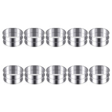 20 Pcs Double Rolled Tart Rings Stainless Steel Muffin Rings Crumpet Rings Round Tart Rings for Home Food Baking Tools