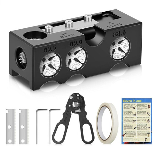 Billiards Pool Cue Tip Shaper, Pool Cue Tips Replacement Kit, Pool Cue Shaper, Pool Cue Tips Repair Tool for Replacement