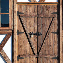 6 Pack 3 Inch T Strap Hinges Heavy Duty Black Outdoor Tee Hinge for Shed Barn Door Gates Wooden Fences Hardware