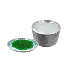 Aluminum Sample Pans for Moisture Analyzer (100 Pack) 90mm Round Lab Trays, Disposable Weighing Dishes,Weight Scale Tray