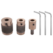 6Pcs Tête de Broyeur 1 Pouce 3/4 Pouce 1/4 Pouce en Laiton Noyau Grain Standard Meuleuse en Verre Teinté pour Verre Pierre