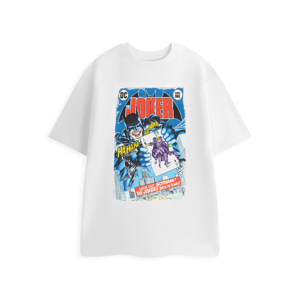 Dc Comics (X-Large) The Joker Short Sleeved T-Shirt (Unisex White)