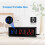 2X Gym Timer,LED Interval Timer Digital Countdown Wall Mounted Clock Fitness Timer,Digits Down/ Clock Stopwatch 7