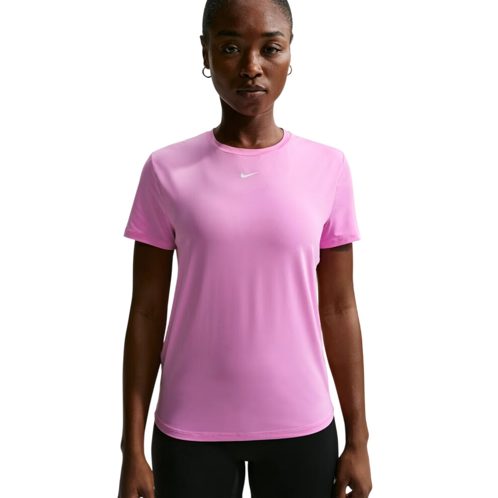 Nike (14 Uk, Magenta) Womens/Ladies One Dri-Fit Standard Top