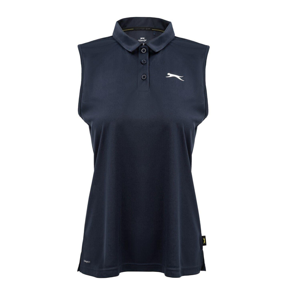 Slazenger (14 Uk, Navy) Womens/Ladies Sleeveless Polo Shirt