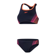 Speedo Womens/Ladies Placement Stripe Two-Piece Swimsuit
