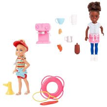 Barbie Striped Beach Doll (Pack of 2)