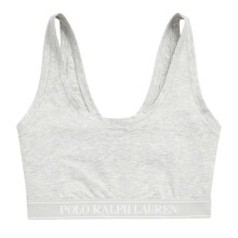 (10 UK, Grey) Ralph Lauren Womens/Ladies Logo Scoop Neck Bralette