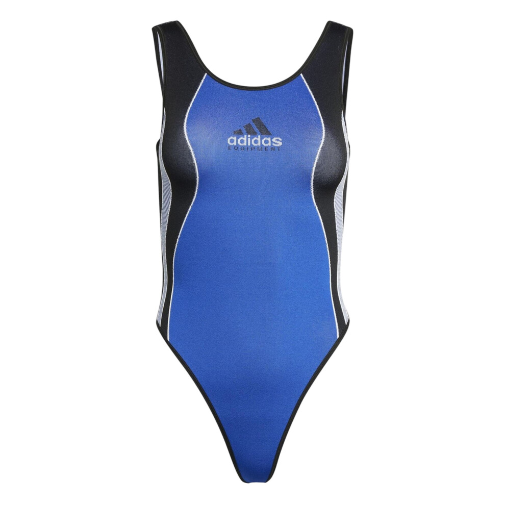 Adidas (8 Uk, Blue) Womens/Ladies Equipment Logo Colour Block Bodysuit