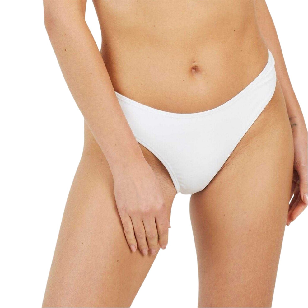 Brave Soul (14 Uk, White) Womens/Ladies Mid Rise Bikini Bottoms