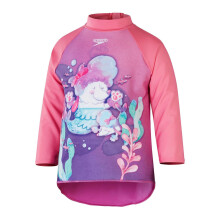 (4-5 Years, Pink/Purple) Speedo Girls Mermaid Swimming Rash Top