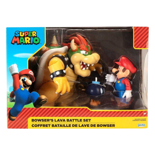 Super Mario Super Mario Lava Battle Action Figure Set 2