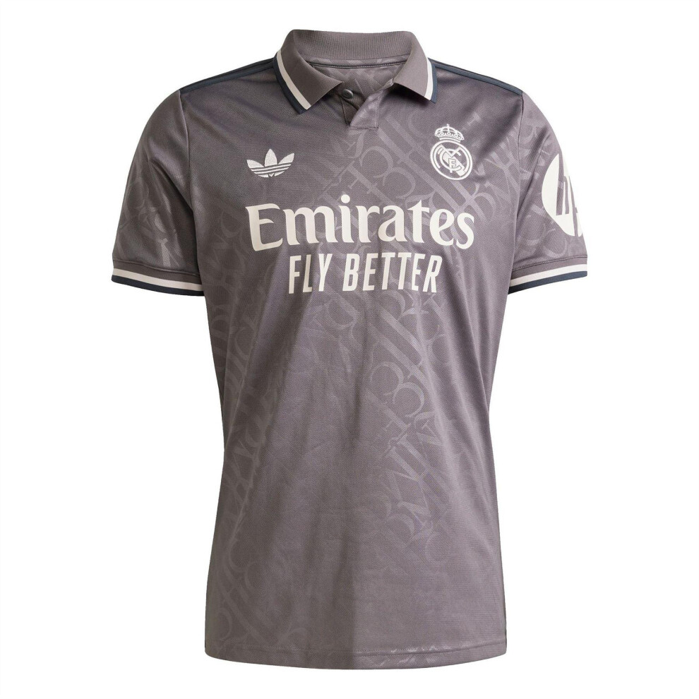 Adidas (L, Charcoal) Mens 24/25 Real Madrid Cf Polo Jersey