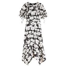 Ted Baker Womens/Ladies Abriee Poppy Floral Puff Sleeve Midi Dress