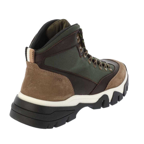 Boss Mens Panelled Material Mix Ankle Boots 1