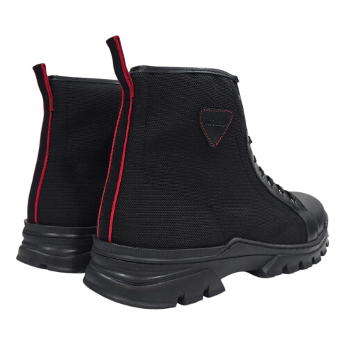 (11 UK, Black) Firetrap Mens Lucas Leather Combat Boots 1