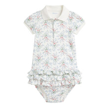 (9 months, Floral Floral) Ralph Lauren Baby Girls Cotton Relaxed Fit Polo Shirt Dress