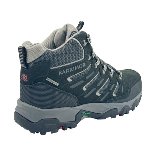 Karrimor (14 UK, Black/Grey) Karrimor Mens Mount Mid Leather Waterproof Walking Boots 1