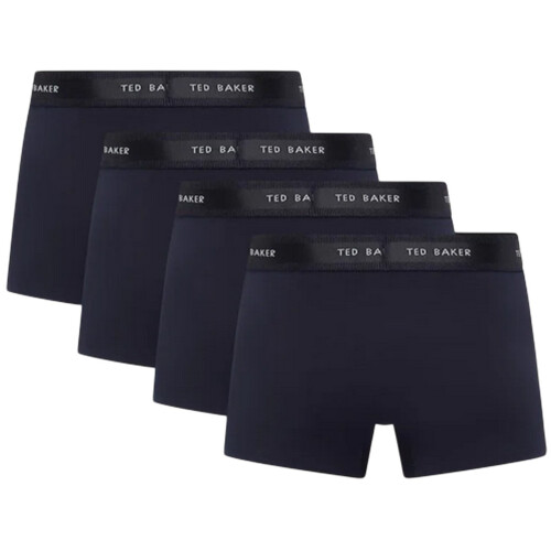 Ted Baker (S, Navy) Ted Baker Mens Plain Boxer Shorts (Pack of 4) 1