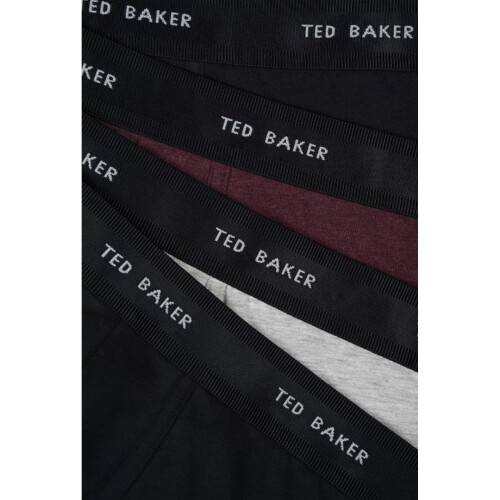 Ted Baker (L, Black/Multicoloured) Ted Baker Mens Plain Boxer Shorts (Pack of 4) 2
