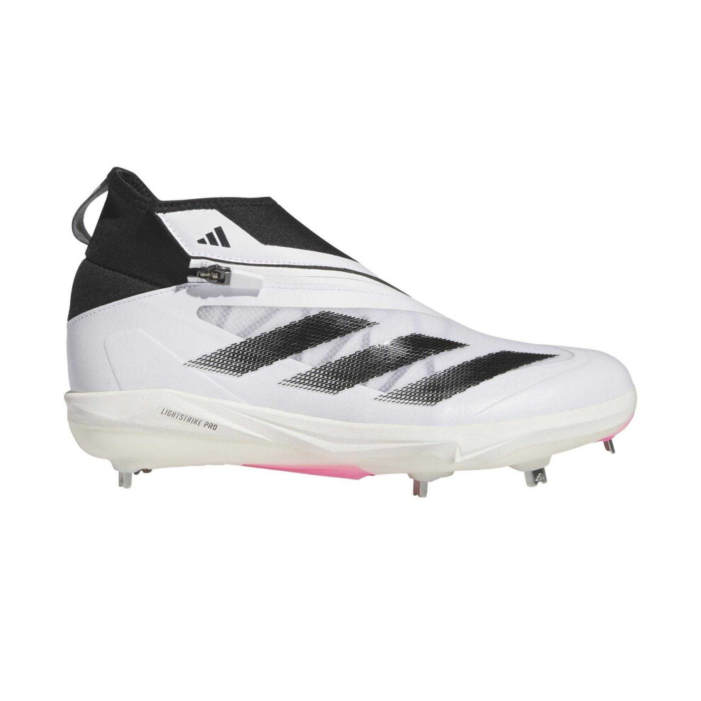 Adidas (8.5 Uk, White) Mens Impact 3 Stripes Zip Trainers