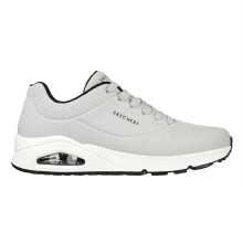 (7 UK, Light Grey) Skechers Mens Uno Stand On Air Skech-Air Trainers