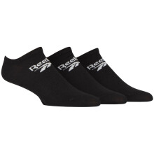 (6.5 UK-8 UK, Black) Reebok Mens Logo Low Cut Trainer Socks (Pack of 3)